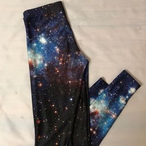 Medium Blue Galaxy BlackMilk Leggings